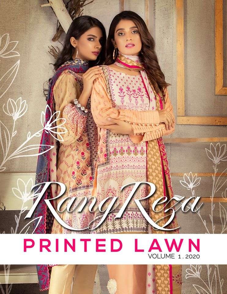 ZS Rangreza Printed Lawn Collection 2020 Vol 01